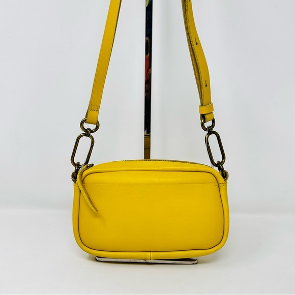 Madewell Handbags - Madewell mini The Leather Carabiner Crossbody Bag In Gilded Chartreuse